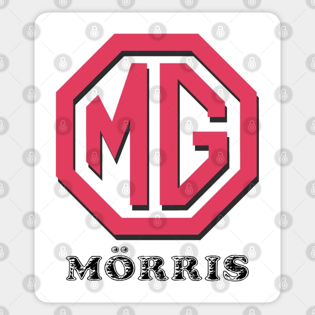 MG - Morris Garages Sticker by amigaboy